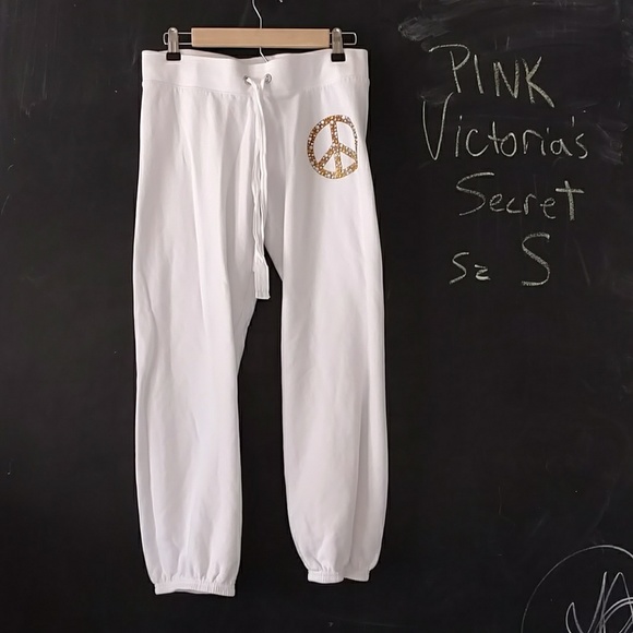 sweatpants with writing on the back